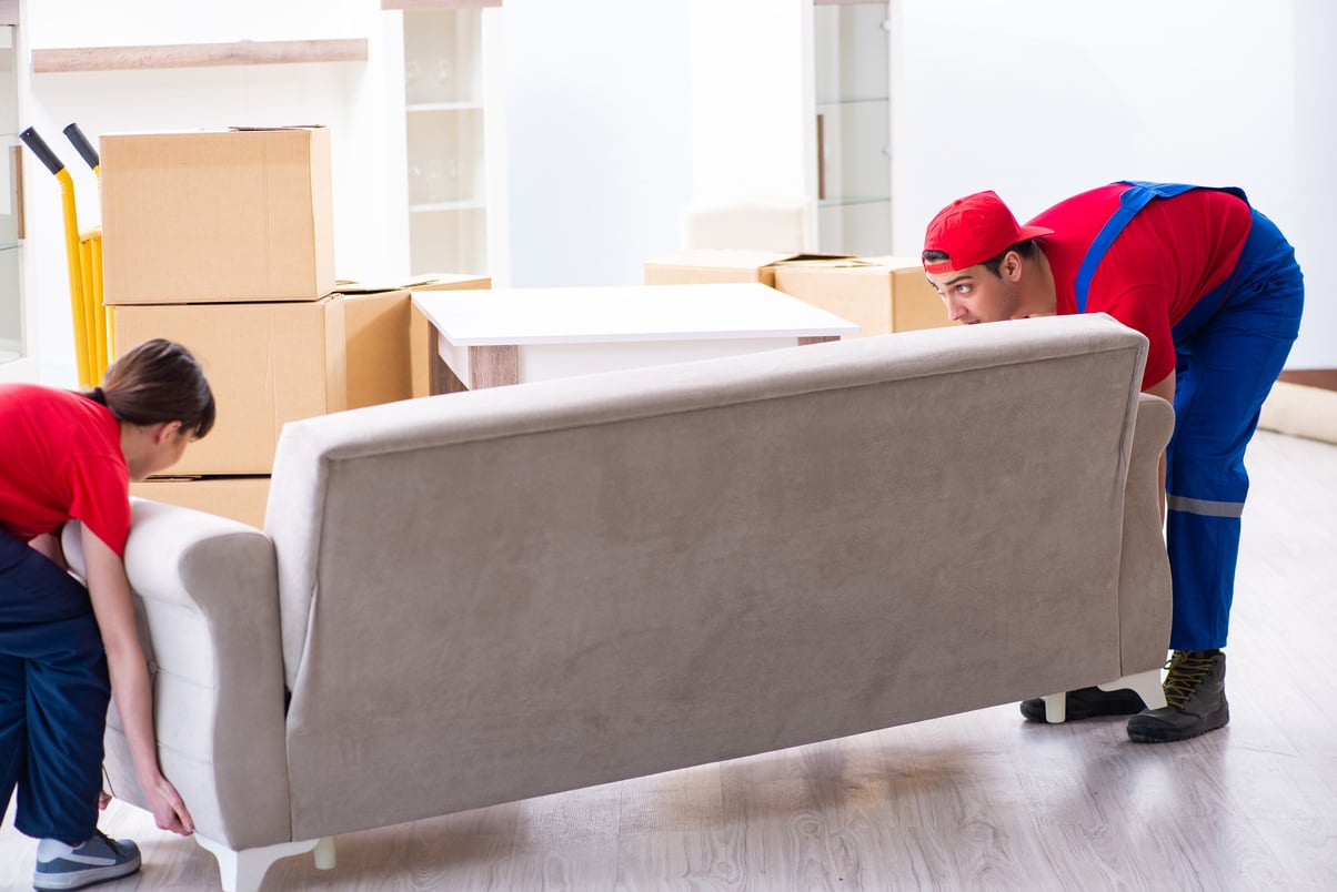 Professional Movers Doing Home Relocation